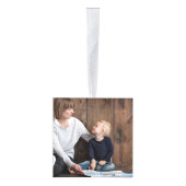 Vier Foto's en Jaar Kubus Ornament (Rechts)