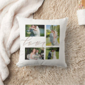 Vier foto's houden van wie je bent, wit kussen (Deken)