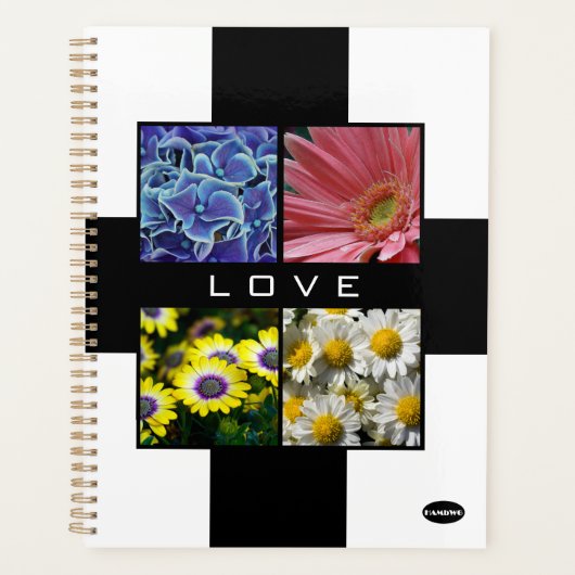 Vier foto's Liefde Dagelijkse Planner HAMbyWG (Voorkant)