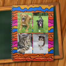 Vier Fotosjablonen Abstracte Kunst School