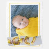 Vier fotosjabloon gepersonaliseerd fleece deken (Voorkant)