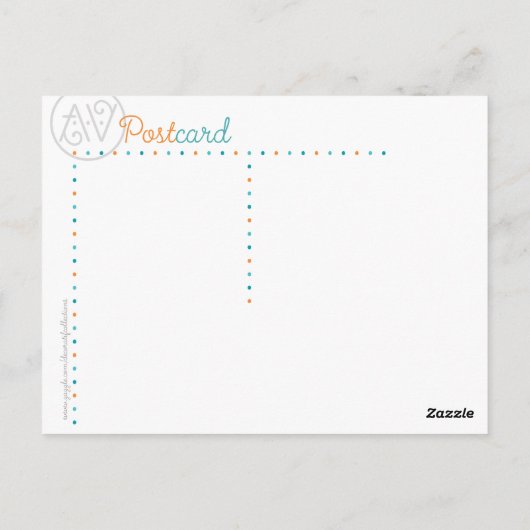 Vier Franse Clowns Briefkaart (Achterkant)