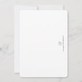 Vier Franse clowns-uitnodiging Kaart (Achterkant)