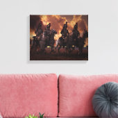 Vier Franse Kuirassiers Canvas Afdruk (Insitu (Woonkamer))