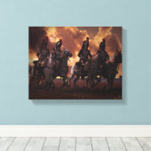Vier Franse Kuirassiers Canvas Afdruk (Insitu (Houten vloer))