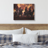 Vier Franse Kurassiers Canvas Afdruk (Insitu (Slaapkamer))