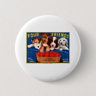 Vier Friends Tomaten Ronde Button 5,7 Cm