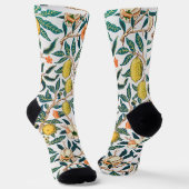 Vier Fruit Patroon, William Morris Sokken (Gebogen)