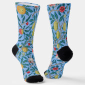 Vier Fruit Patroon, William Morris Sokken (Gebogen)