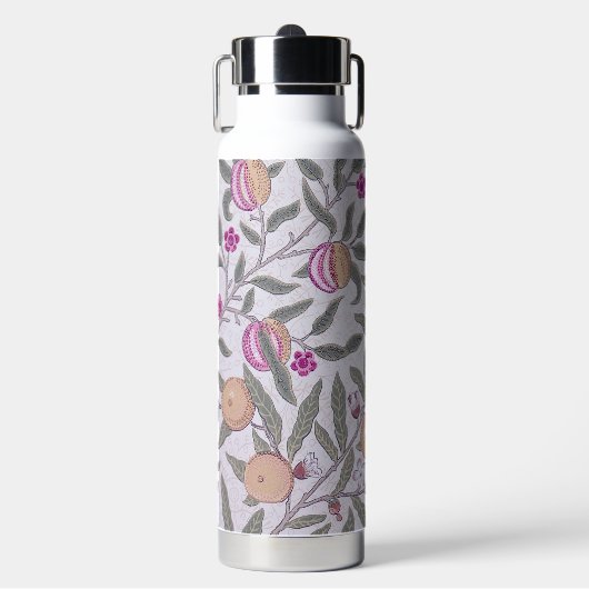 Vier Fruit Patroon, William Morris Waterfles (Voorkant)