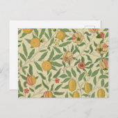 Vier fruit, William Morris Briefkaart (Voorkant / Achterkant)