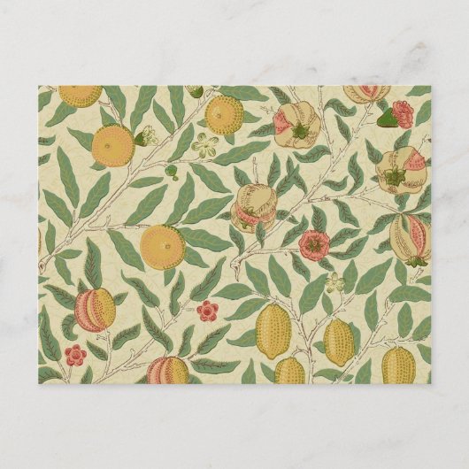 Vier fruit, William Morris Briefkaart (Voorkant)