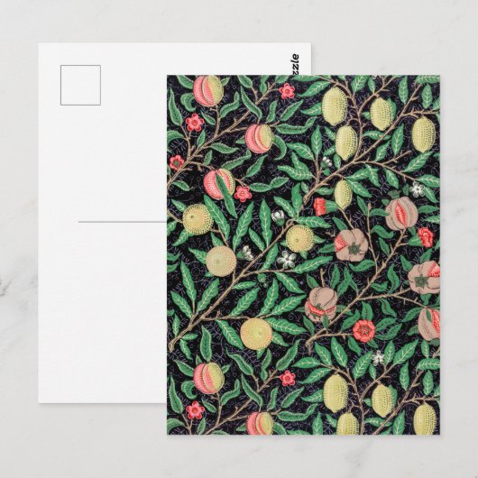 Vier fruit, William Morris Briefkaart (Voorkant / Achterkant)