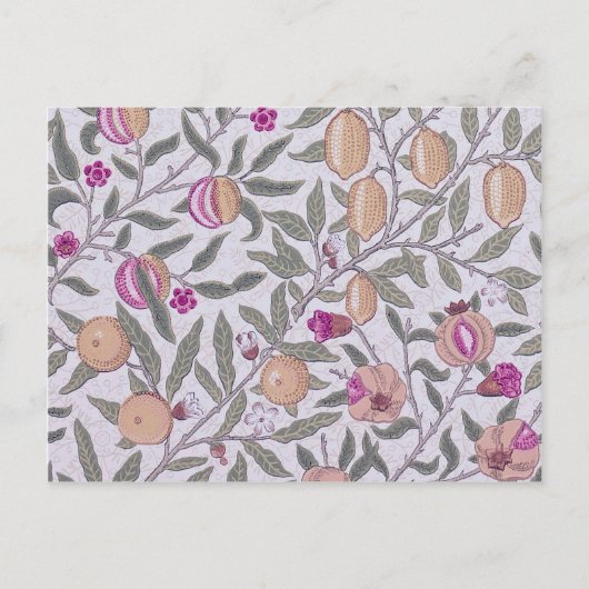 Vier fruit, William Morris Briefkaart (Voorkant)