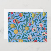 Vier fruit, William Morris Briefkaart (Voorkant / Achterkant)