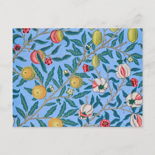 Vier fruit, William Morris Briefkaart (Voorkant)