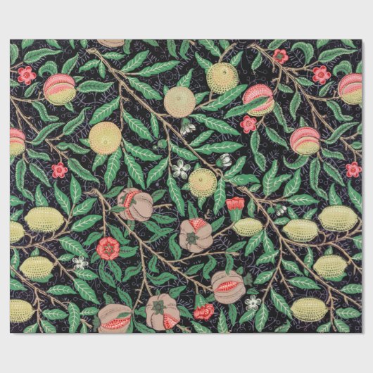 Vier fruit, William Morris Cadeaupapier (Vlak)