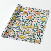 Vier fruit, William Morris Cadeaupapier (Uitgerold)