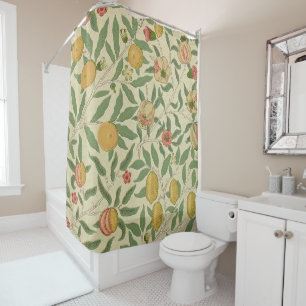Vier fruit, William Morris Douchegordijn