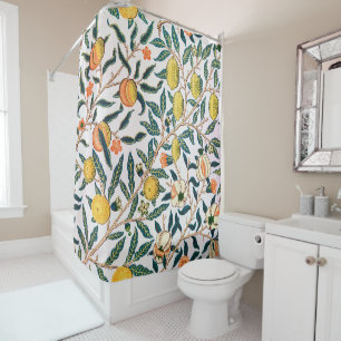 Vier fruit, William Morris Douchegordijn