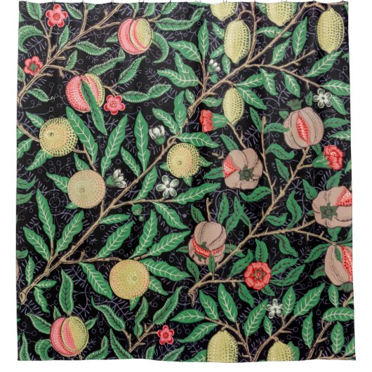 Vier fruit, William Morris Douchegordijn (Voorkant)