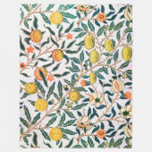 Vier fruit, William Morris Fleece Deken (Voorkant)