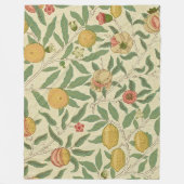 Vier fruit, William Morris Fleece Deken (Voorkant)