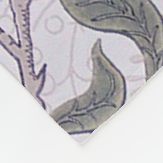 Vier fruit, William Morris Fleece Deken (Hoek)