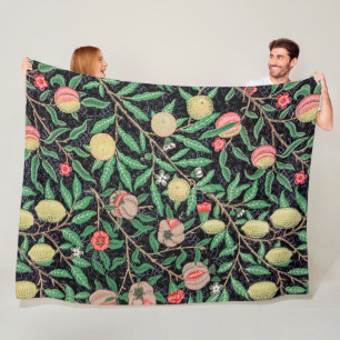 Vier fruit, William Morris Fleece Deken