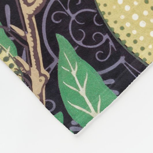 Vier fruit, William Morris Fleece Deken (Hoek)