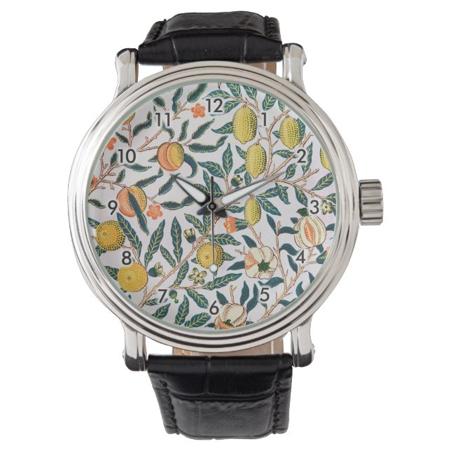Vier fruit, William Morris Horloge (Voorkant)