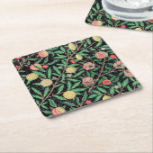 Vier fruit, William Morris Kartonnen Onderzetters (Schuin)