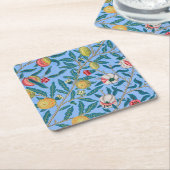 Vier fruit, William Morris Kartonnen Onderzetters (Schuin)