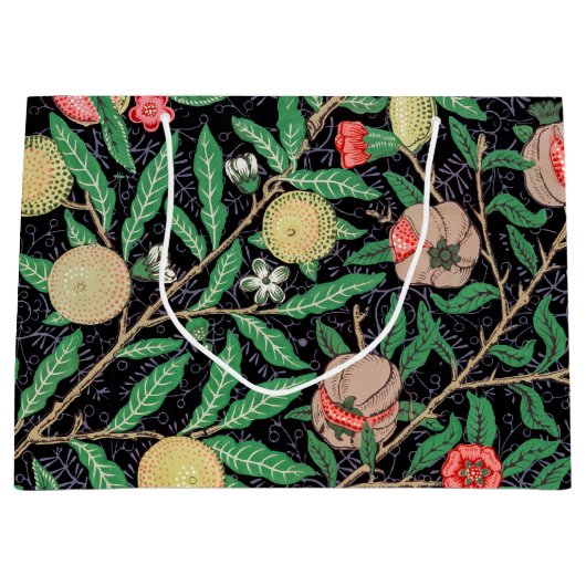 Vier fruit, William Morris Large Gift Bag Groot Cadeauzakje (Voorkant)