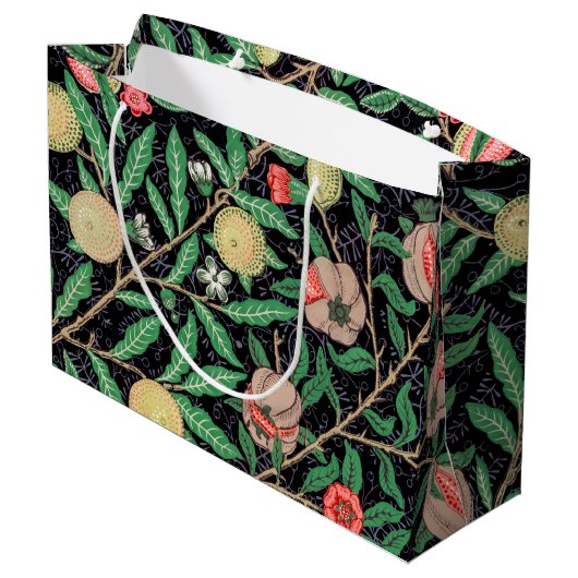 Vier fruit, William Morris Large Gift Bag Groot Cadeauzakje (Achterkant Gekanteld)