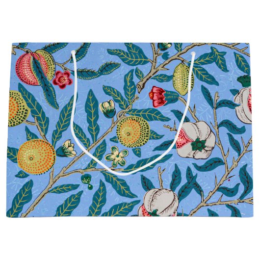 Vier fruit, William Morris Large Gift Bag Groot Cadeauzakje (Voorkant)