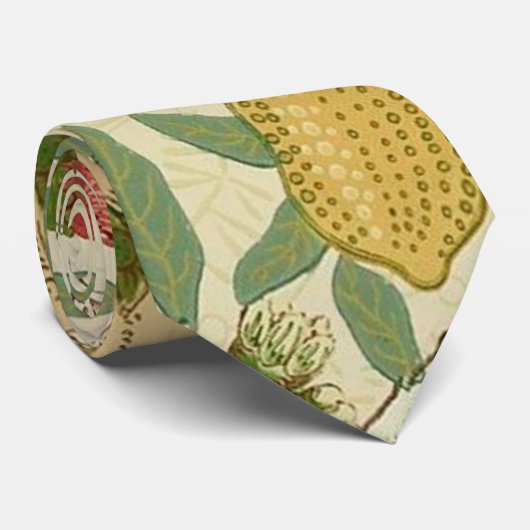 Vier fruit, William Morris Stropdas (Opgerold)
