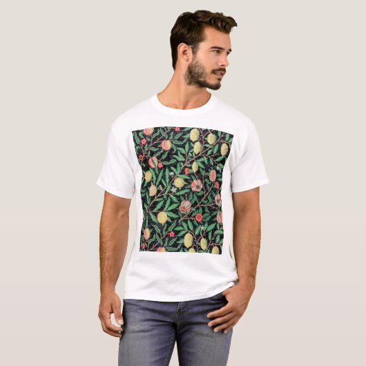 Vier fruit, William Morris T-shirt (Voorkant volledig)