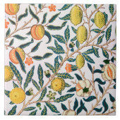 Vier fruit, William Morris Tegeltje (Voorkant)