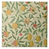 Vier fruit, William Morris Tegeltje (Voorkant)