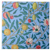 Vier fruit, William Morris Tegeltje (Voorkant)