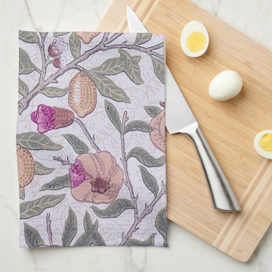 Vier fruit, William Morris Theedoek (Quarter Fold)