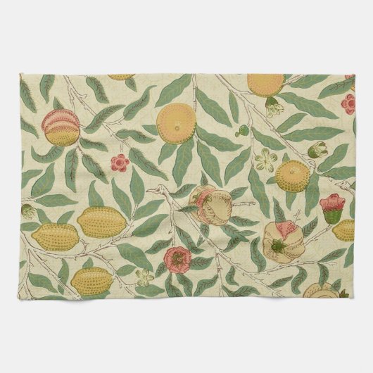 Vier fruit, William Morris Theedoek (Horizontaal)