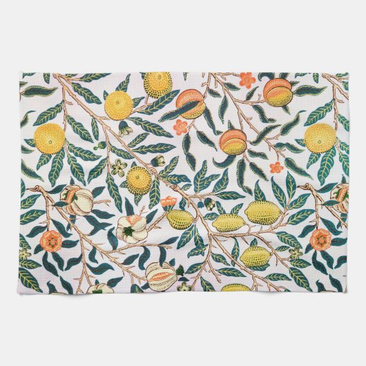 Vier fruit, William Morris Theedoek (Horizontaal)