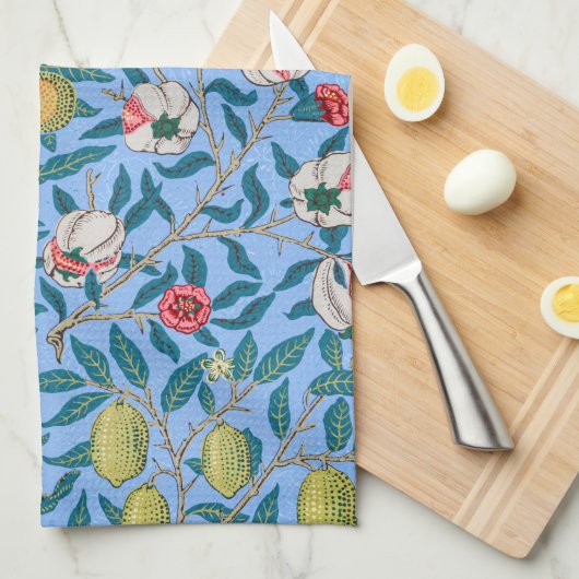 Vier fruit, William Morris Theedoek (Quarter Fold)