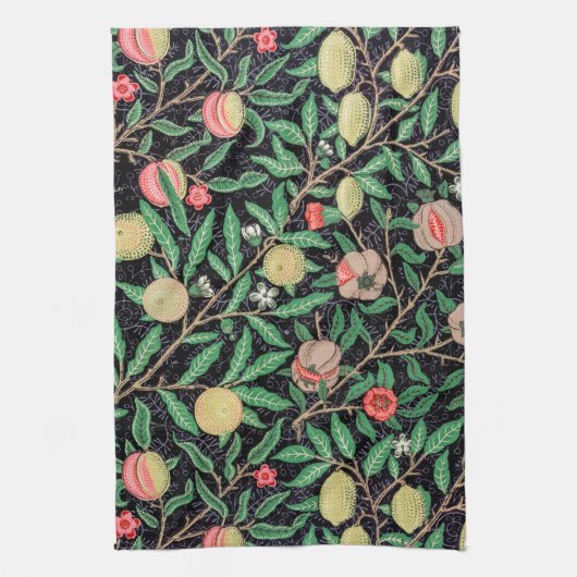 Vier fruit, William Morris Theedoek (Verticaal)