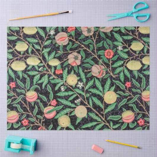 Vier fruit, William Morris Tissuepapier (Craft)