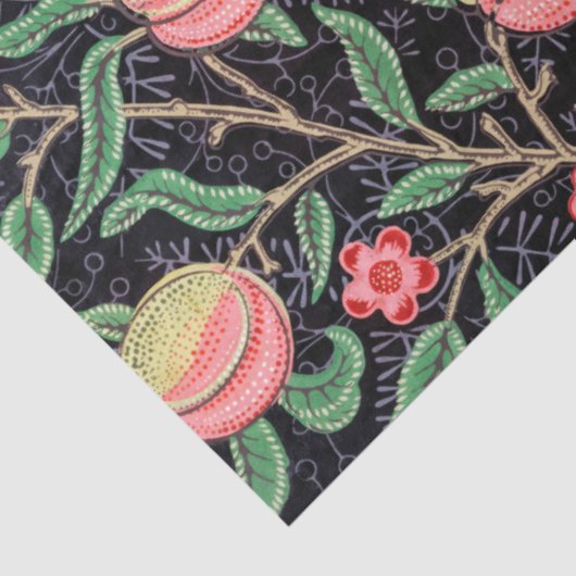Vier fruit, William Morris Tissuepapier (Detail)