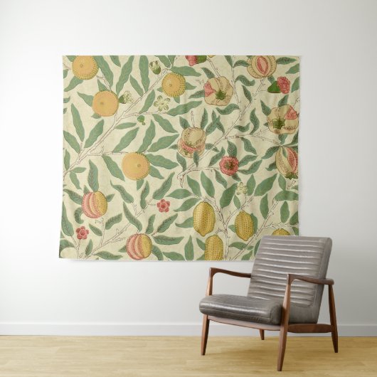 Vier fruit, William Morris Wandkleed (In Situ (horizontaal))