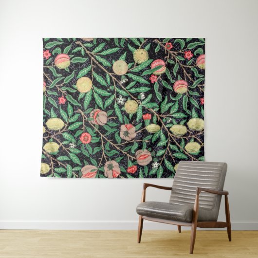 Vier fruit, William Morris Wandkleed (In Situ (horizontaal))
